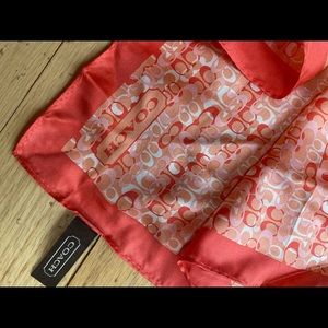 Coach silk scarf